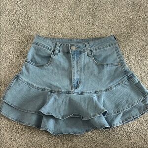Denim Mini Skirt